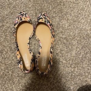 Market & Spruce Multicolor Leopard Print Flats